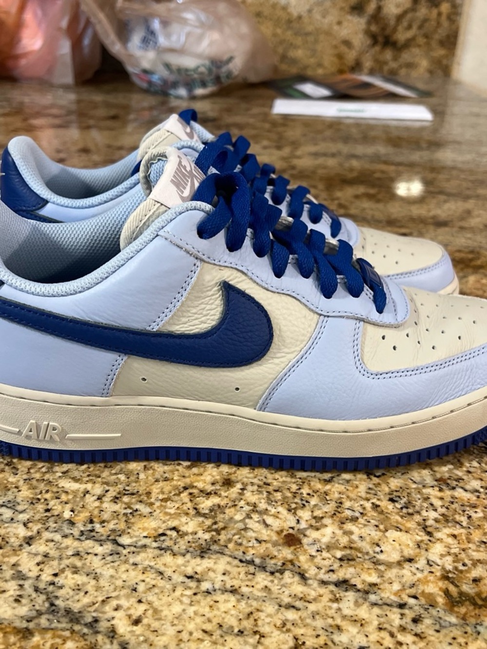 Nike Air Force 1 Low By You Blue Cream Women’s 10.5 Men’s 9 DV3907-900